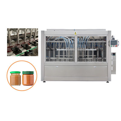 อัตโนมัติ servo มอเตอร์ พิสตอน สาย Apple Sauce เครื่องเติมจานแก้ว ด้วยการควบคุม Plc