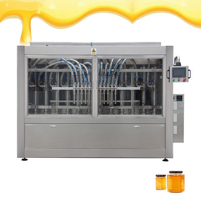 เครื่องเติมน้ําผึ้งแบบอัตโนมัติเต็ม เครื่องบรรจุน้ําผึ้งแบบอัตโนมัติ พร้อมความร้อนและการผสม
