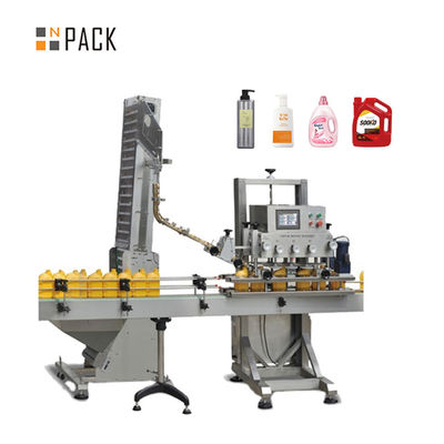 อัตโนมัติ 6 ล้อ สัตว์เลี้ยง กล่องไวน์สกรู Capping Machine ผู้ผลิต