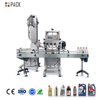 Npack Full Auto 1000-5000ml เครื่องประกอบกระปุกขวดพร้อม 6 ล้อเส้นและคําแนะนําออนไลน์